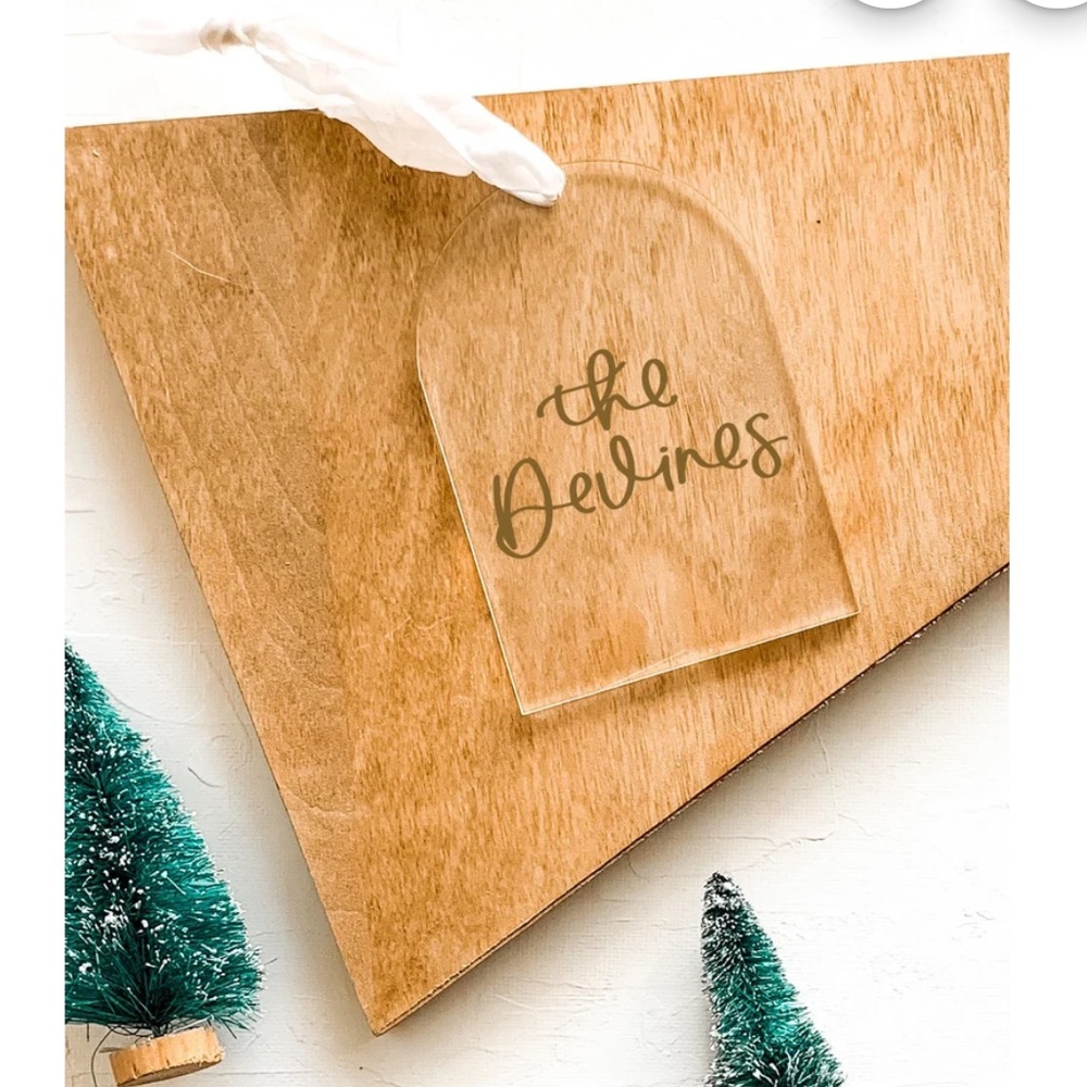 ✨ Clear Acrylic Arch Ornaments (Set of 16) ✨